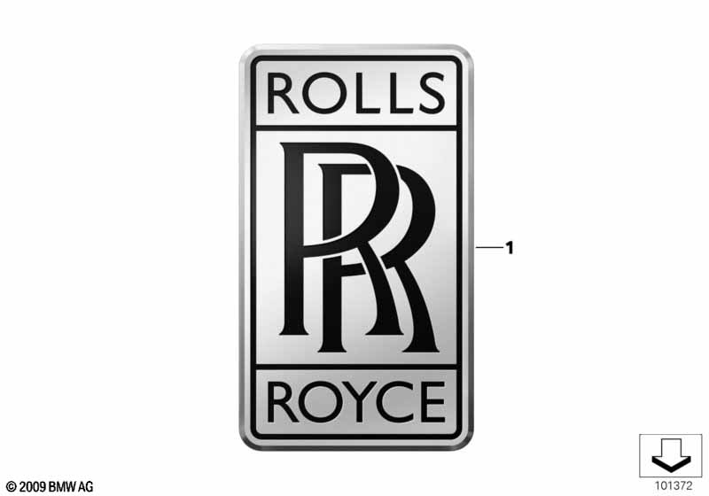 Emblem / skrift ROLLS-ROYCE - Phantom RR1 (Phantom) [Europa]