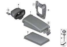 Mikrofiltr/součásti skříně