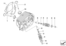 Timing gear - Intake valve/exhaust valve