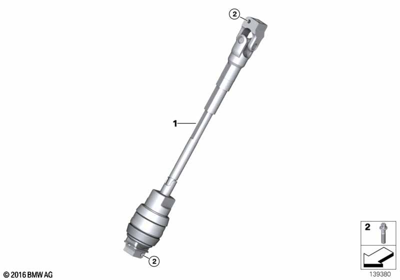 Steer.col.-lower joint assy BMW - 3 E91 (335xi) [Europe]