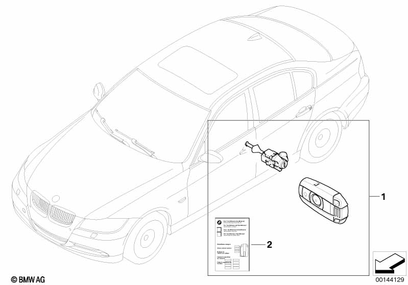Ενιαίο σύστημα κλειδώματος BMW - 3 E91 (335xi) [Ευρώπη]