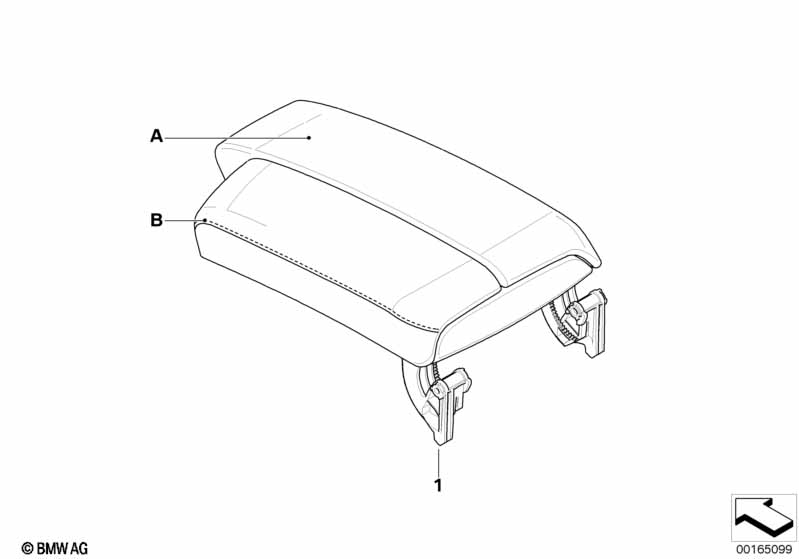 Individual armrest, centre console BMW - 3 E92 (330xd N57) [Europe]