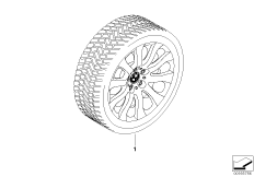 Winter wheel w.tyre star spoke 159 - 17"