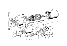 Startmotor onderdelen