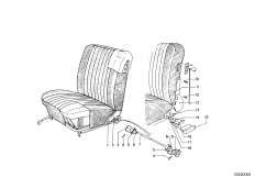 Fotel przedni-okucie siedzeń rozkład.
