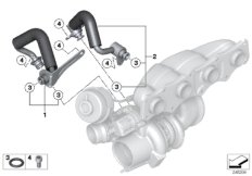 Cooling system-exhaust turbocharger