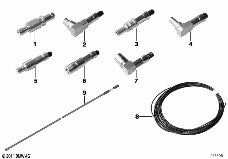 Repair parts, coaxial cable, contacts MINI - MINI Countryman R60 (Cooper SD) [Left hand drive, Neutral, Europe 2011 year March]