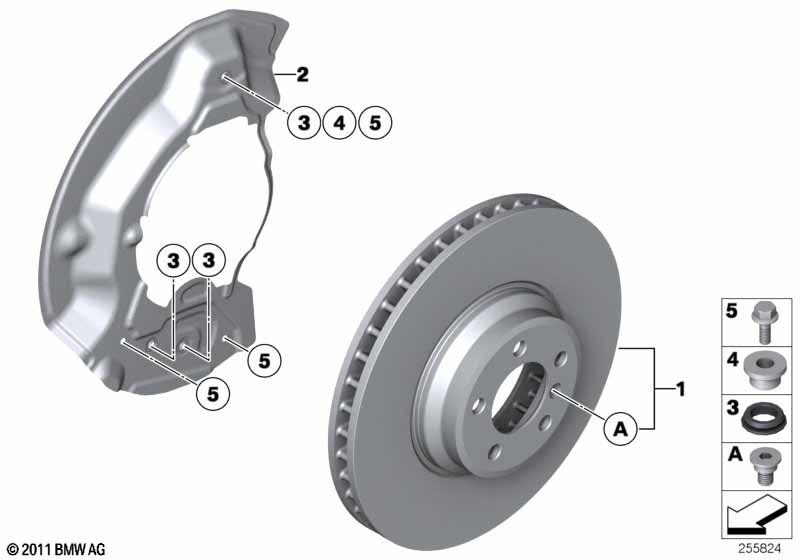Front brake / brake disc ROLLS-ROYCE - Phantom RR1 (Phantom) [Europe]
