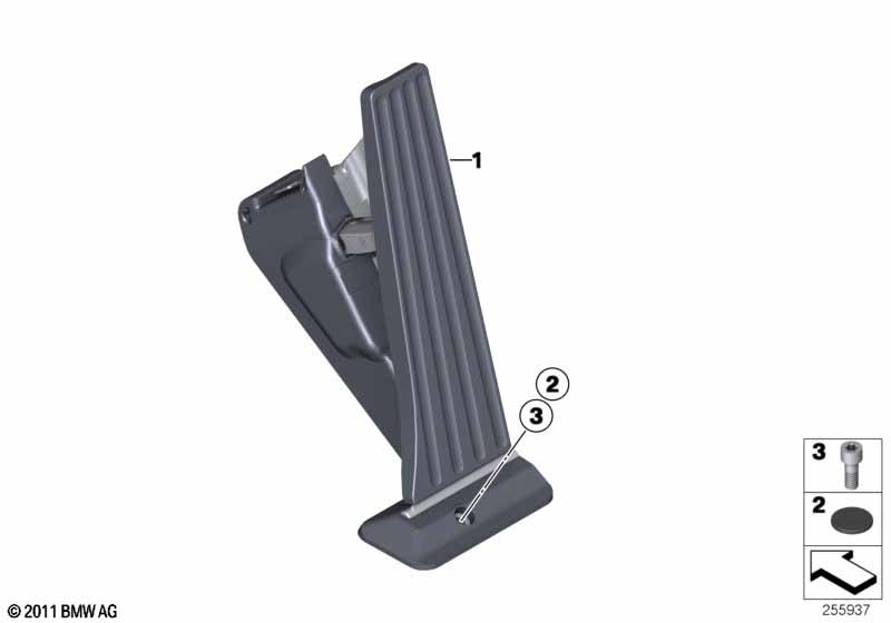 Acceleration/accelerator pedal module BMW - 2 F87 M2 LCI (M2) [Left hand drive, Neutral, Europe 2017 year July]