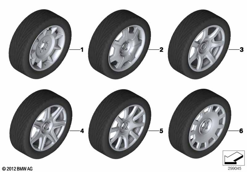 Wheel and tyre combinations ROLLS-ROYCE - Phantom RR1 (Phantom) [Europe]