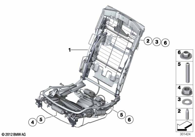 Telaio posteriore sedile ROLLS-ROYCE - Phantom RR1 (Phantom) [Europa]