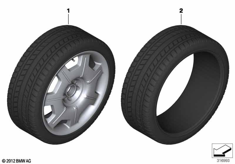 Wheel and tyre assembly ROLLS-ROYCE - Phantom RR1 (Phantom) [Europe]