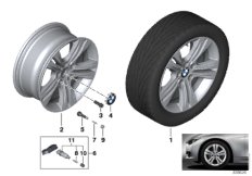BMW LA wheel, double spoke 392 - 17