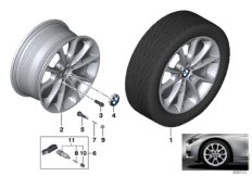 BMW LA wheel, V-spoke 398 - 18