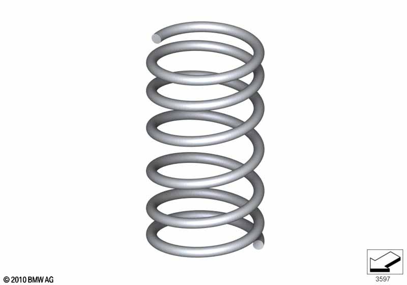 Coil spring, front BMW - X1 E84 (X1 20d N47N) [Right hand drive, Neutral, Thailand 2012 year July]