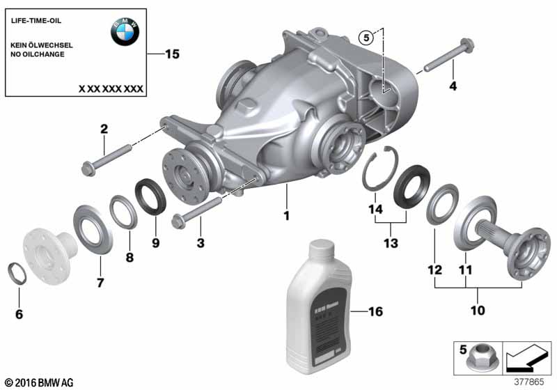 Differential-drive/output BMW - 3 E91 (335xi) [Europe]
