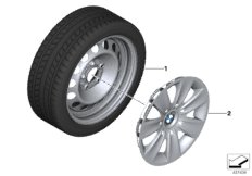 Winter wheel with tyre steel - 16"