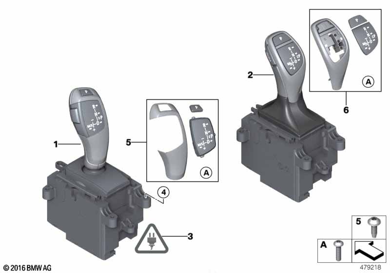 Gear selector switch BMW - 2 F22 (230i) [Right hand drive, Neutral, Europe 2016 year July]
