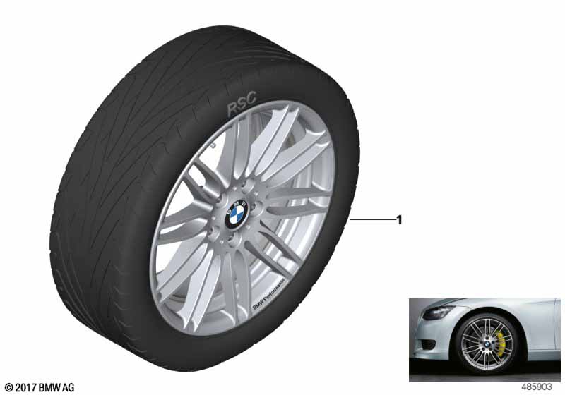 BMW Perf. LA wheel double spoke 269 -19" BMW - 3 E92 (330xi N52N) [Europe]