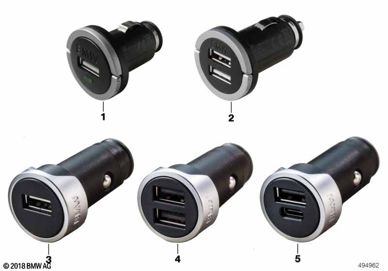 BMW USB charger BMW - 2 F87 M2 LCI (M2) [Right hand drive, Neutral, Europe 2017 year July]