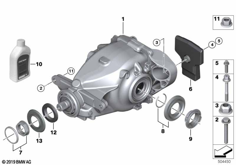 Hinterachsgetriebe BMW - 3 F30 LCI (320i) [Richtig lenkrad, Neutral, Indien 2015 jahr Juli]