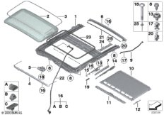 Lift-up-and-slide-back sunroof