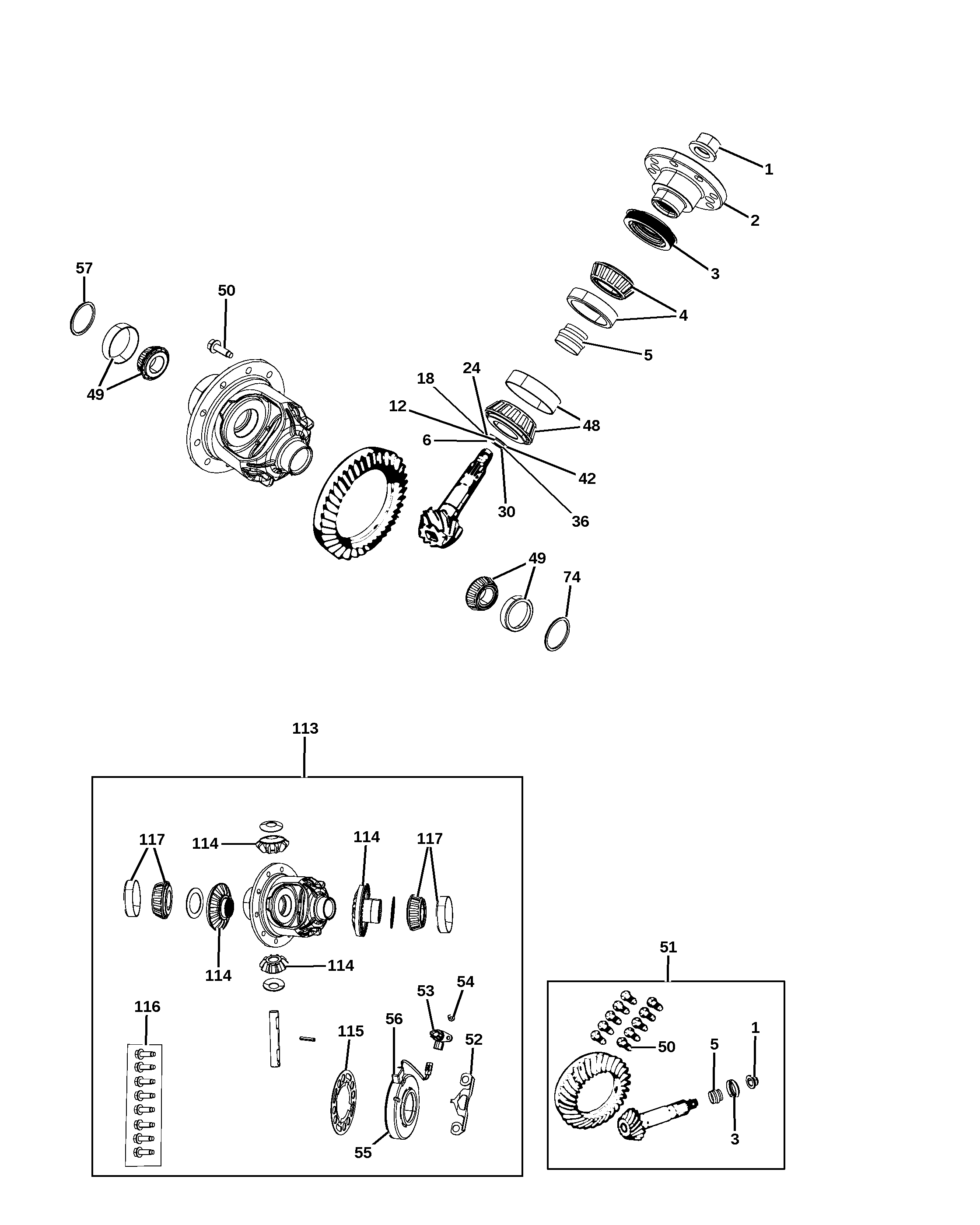 Jeep Wrangler JL Differential assembly with [dse] Diagram & OEM Parts ...