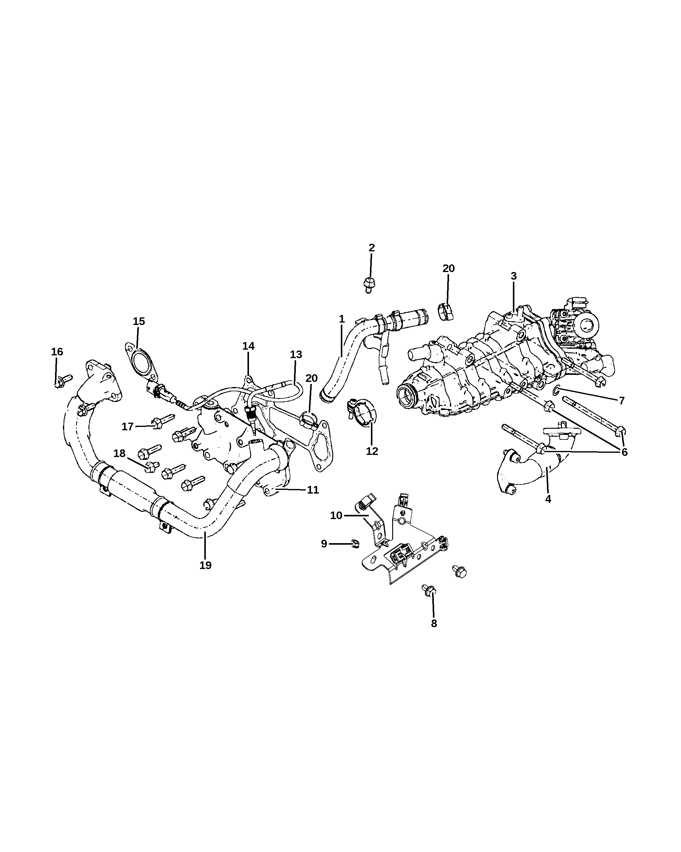 Dodge RAM ProMaster Egr system, 3.0l [exg] Diagram & OEM Parts (2014 ...