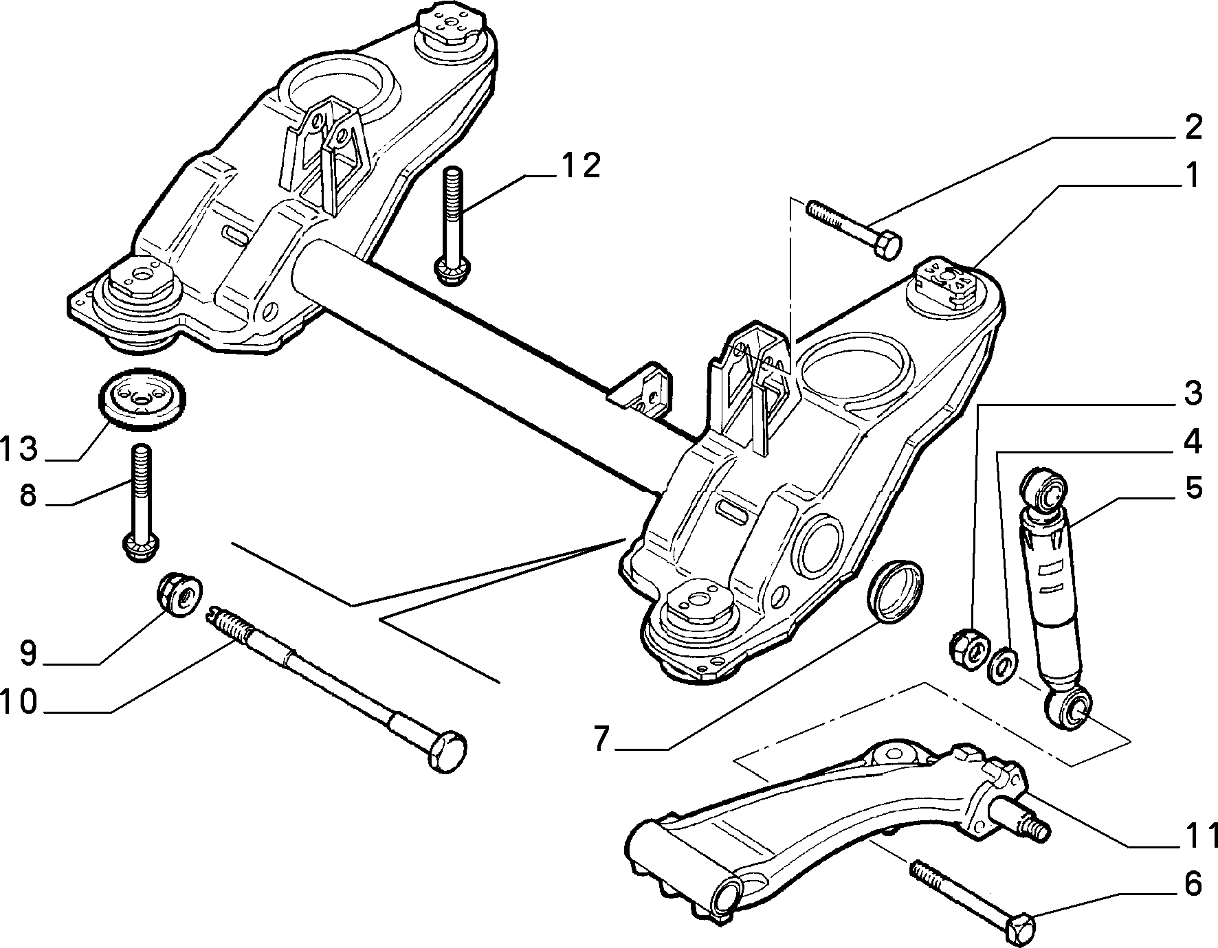 REAR SUSPENSION FIAT BRAVO G.98 BZ/DS (1998-2001)