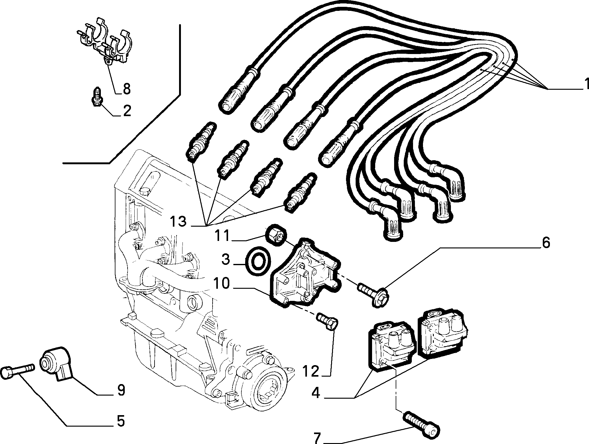 ENGINE START-UP FIAT PANDA 4X4 MAQ 91 (1991-2003)