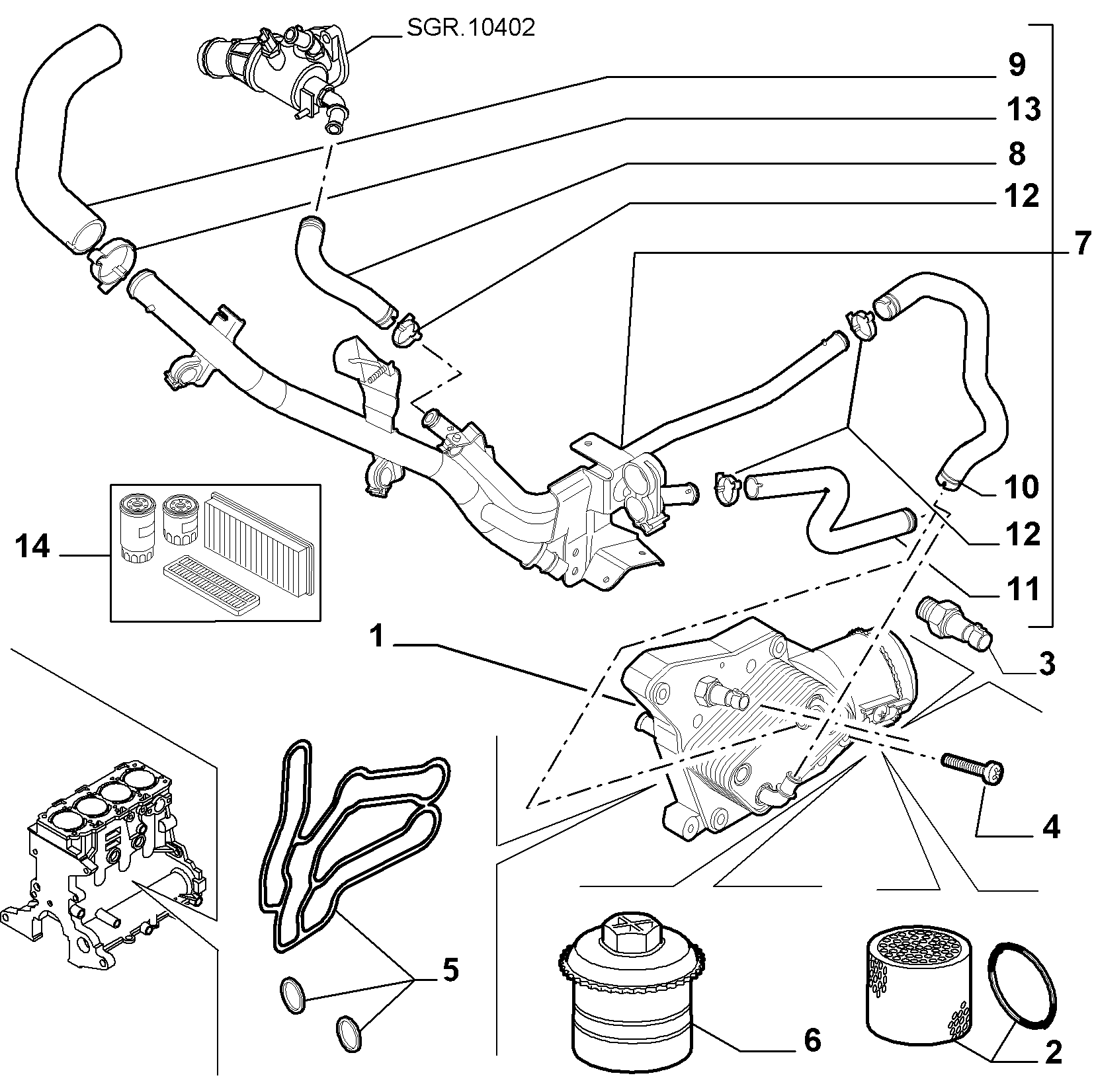 LUBRICATION ALFA-ROMEO ALFA 159 (2005-2008)