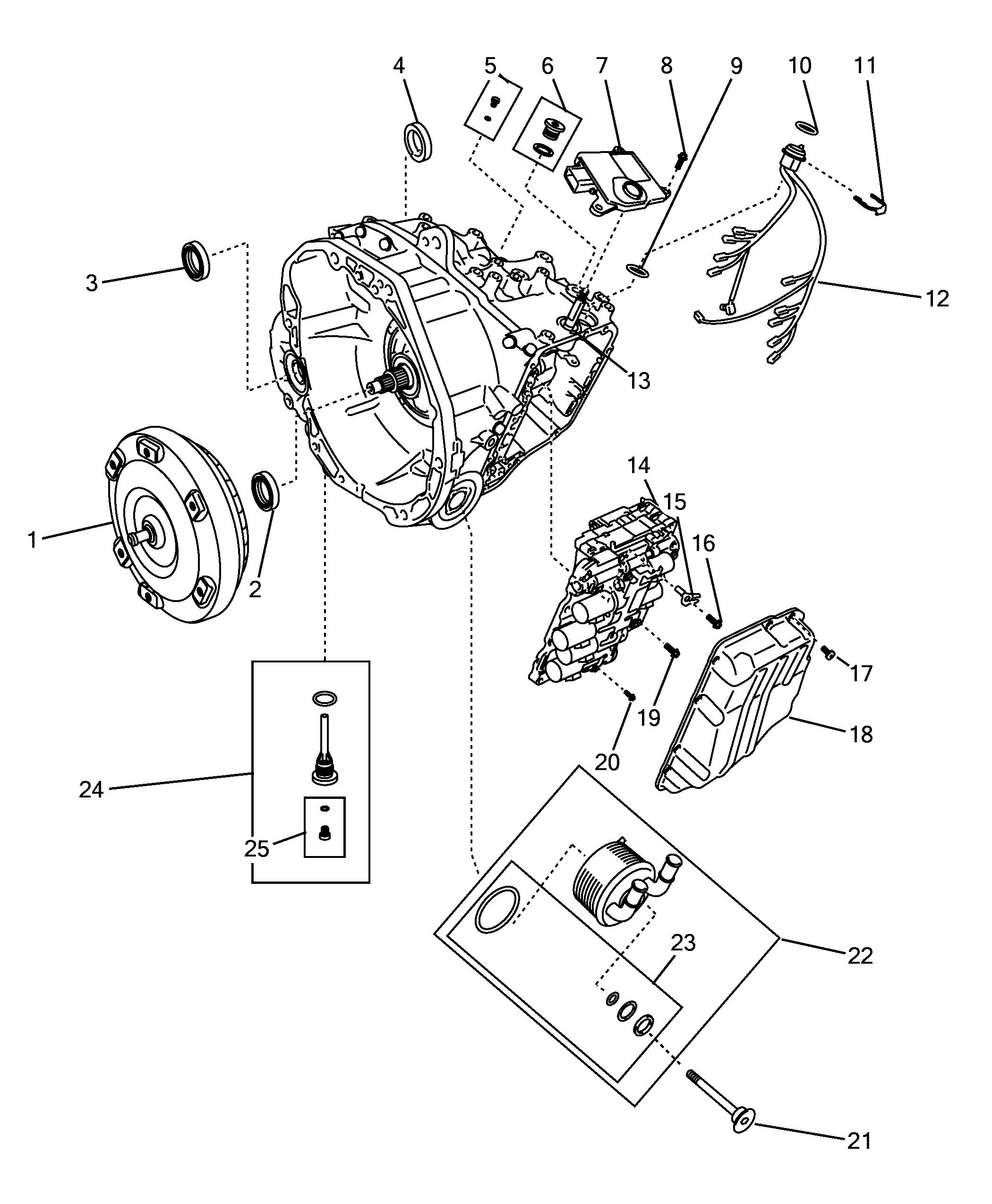 AUTOMATIC TRANSMISSION PARTS FIAT 500 USA - CINA (2010-....)