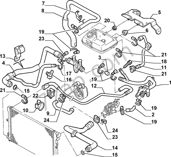 Патрубки системы охлаждения пежо боксер. Пежо боксер 3 2. Схема системы охлаждения пежо боксер. 2. Система охлаждения джампер.