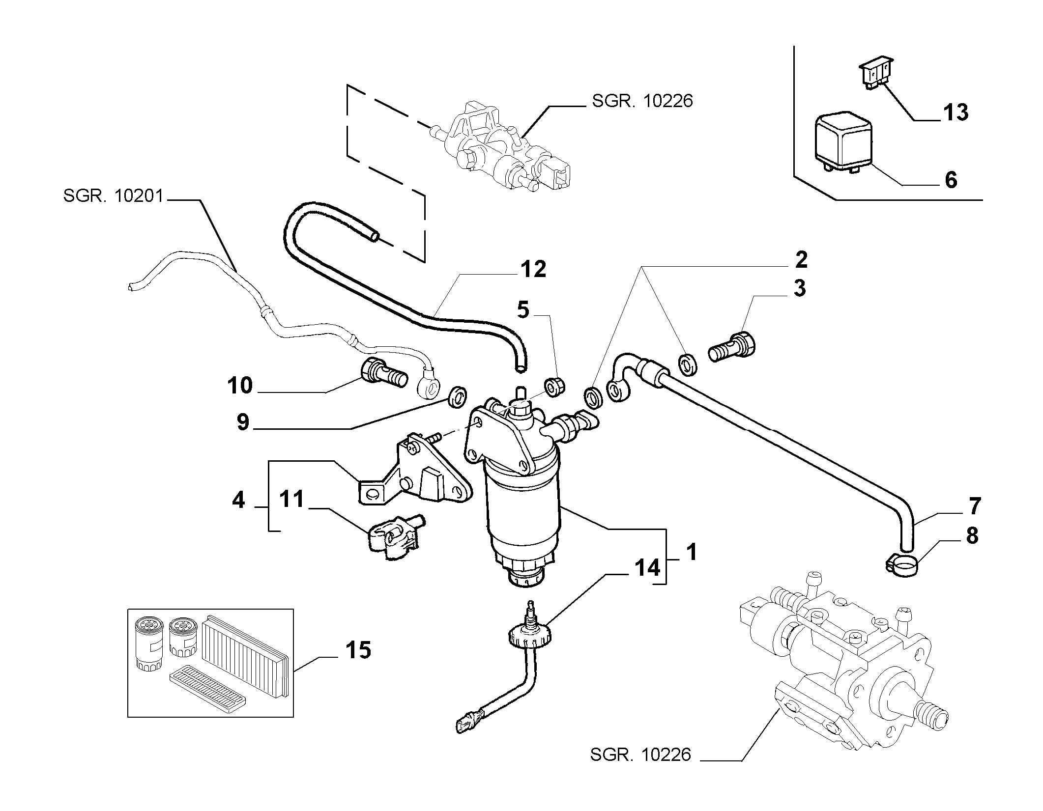 INJECTION SYSTEM FIAT MULTIPLA (1998-2010) 