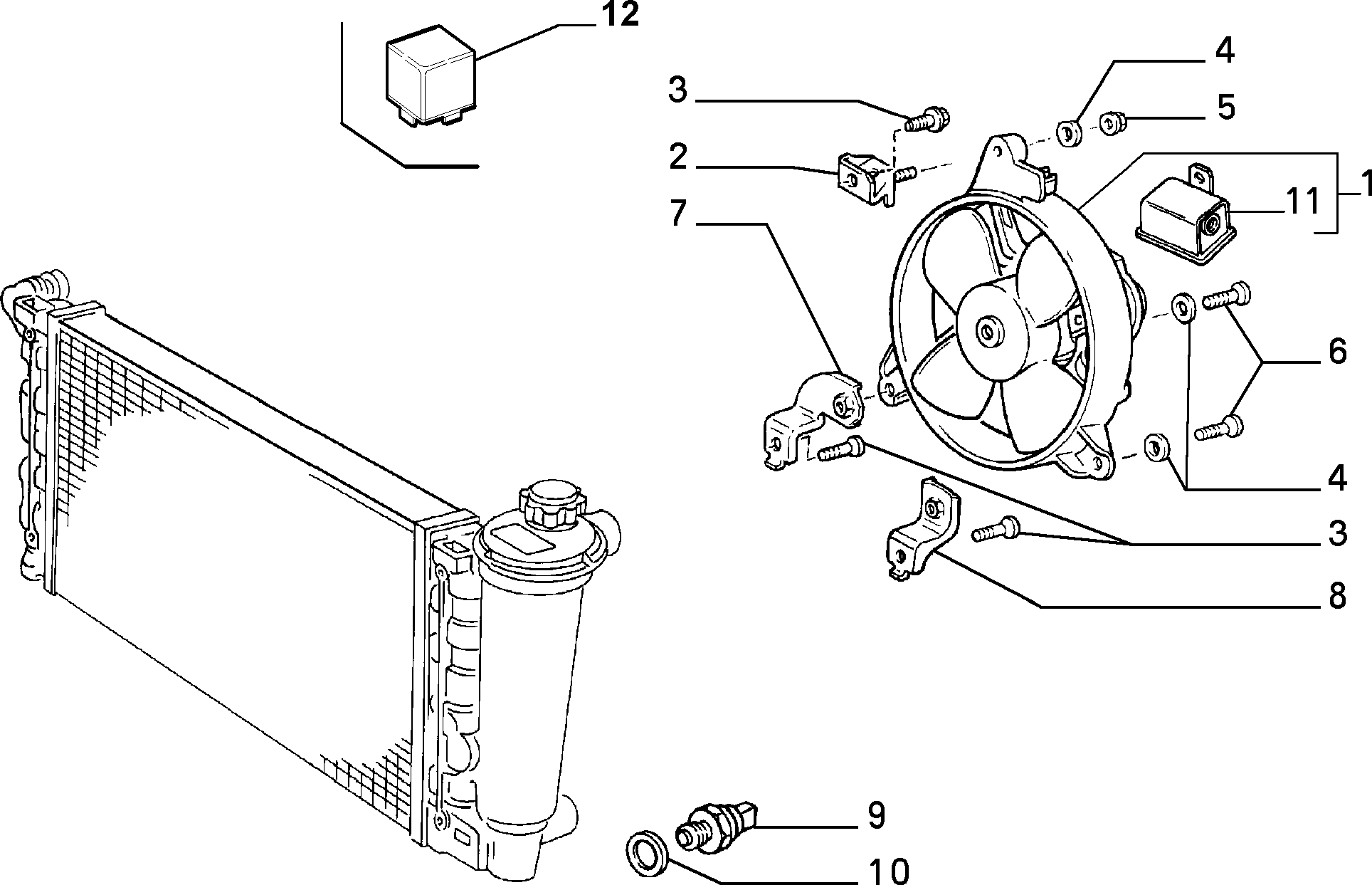 FAN AND FAN DRIVE FIAT PANDA 4X4 MAQ 91 (1991-2003) 