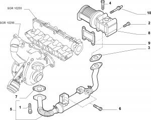 EXHAUST GAS CONTROL DEVICE