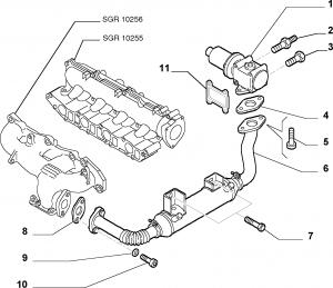 EXHAUST GAS CONTROL DEVICE
