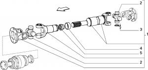 TRANSMISSION-TO-AXLE PROPELLER SHAFT 