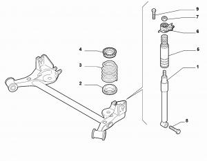 REAR SHOCK ABSORBERS AND SPRINGS