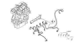 ENGINE HARNESS AND SUPPORTS