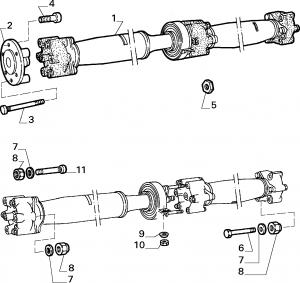 TRANSMISSION-TO-AXLE PROPELLER SHAFT