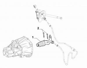CLUTCH LEVER CYLINDER AND HOSE