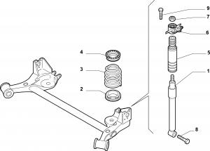 REAR SHOCK ABSORBERS AND SPRINGS
