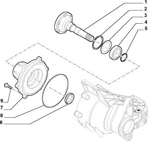 FRONT AXLE FINAL DRIVE AND DIFFERENTIAL GEARS