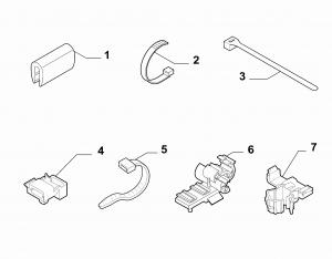 DASHBOARD CABLE SET FASTENERS