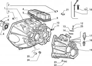 TRANSMISSION AND DIFFERENTIAL UNIT, CASING AND COVERS 