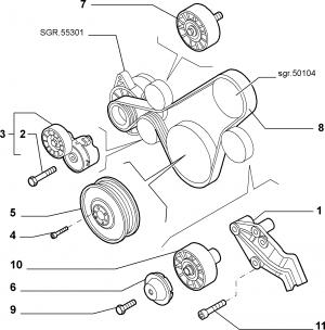 VARIOUS CONTROLS (BELTS AND PULLEYS)
