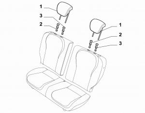 COVERED REAR SEAT HEADRESTS
