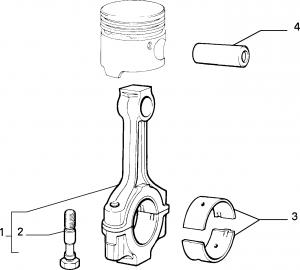 CONNECTING RODS AND PISTONS