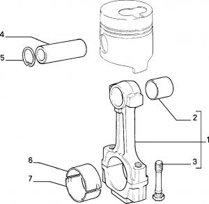 CONNECTING RODS AND PISTONS
